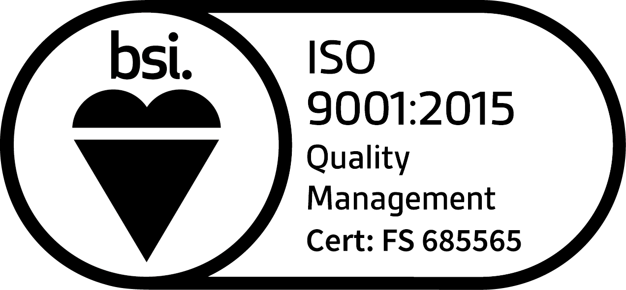 ISO 9001:2015 Quality Management, BSI, Cert FS 685565