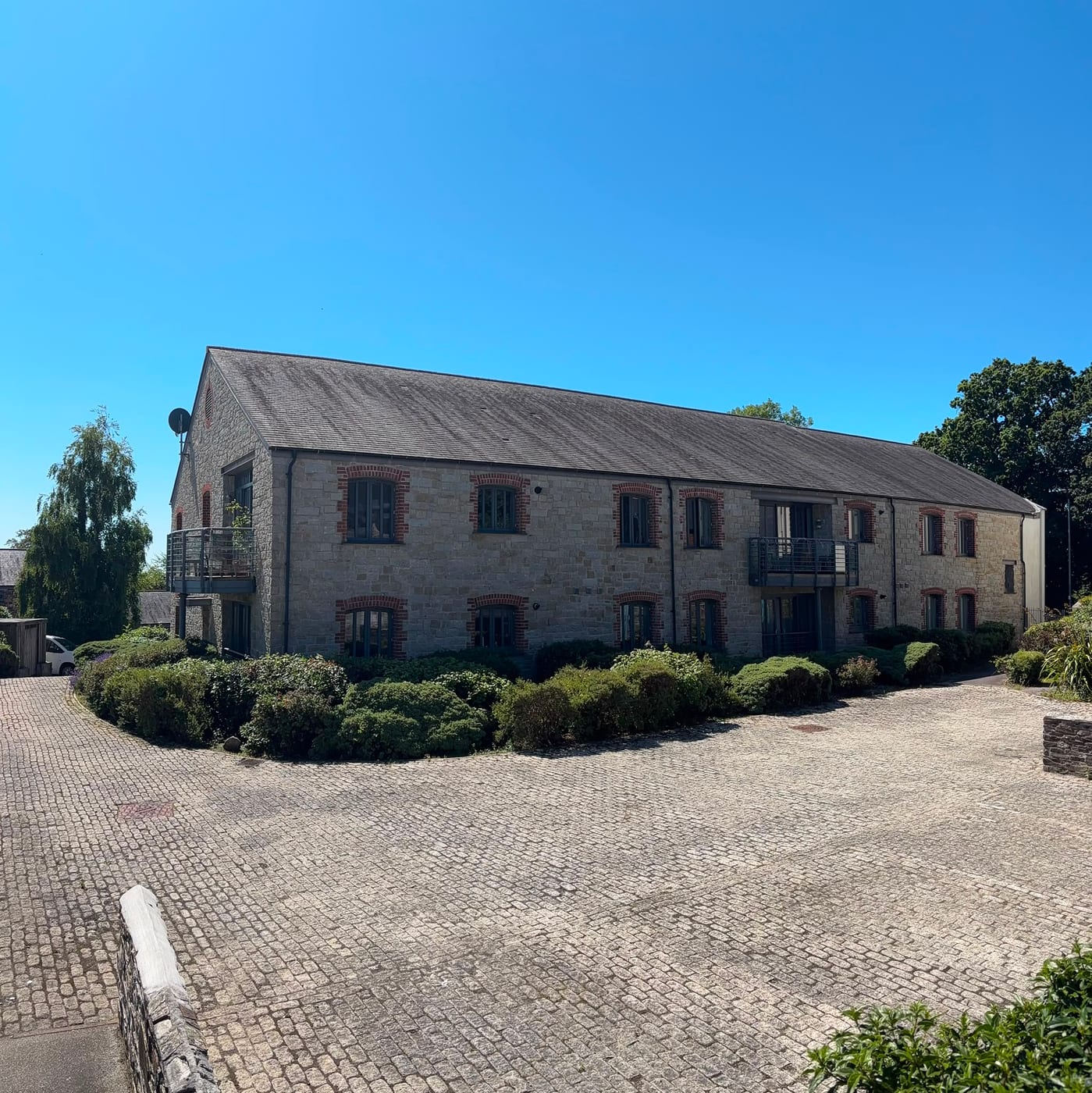 Polmear Apartments, Charlestown, a stone-built development we manage
