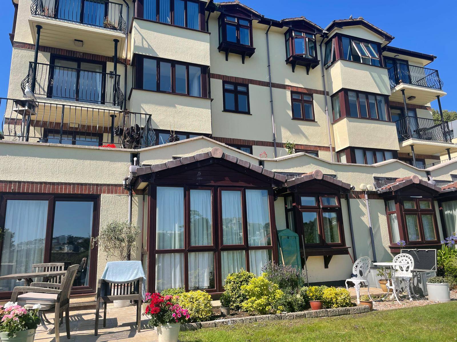Modern apartment building in Plymouth showcasing professional block management services